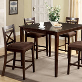 Weston 5 Pc. Counter Ht. Table Set Model Cm3400Pt-5Pk-Chair By Furniture Of America